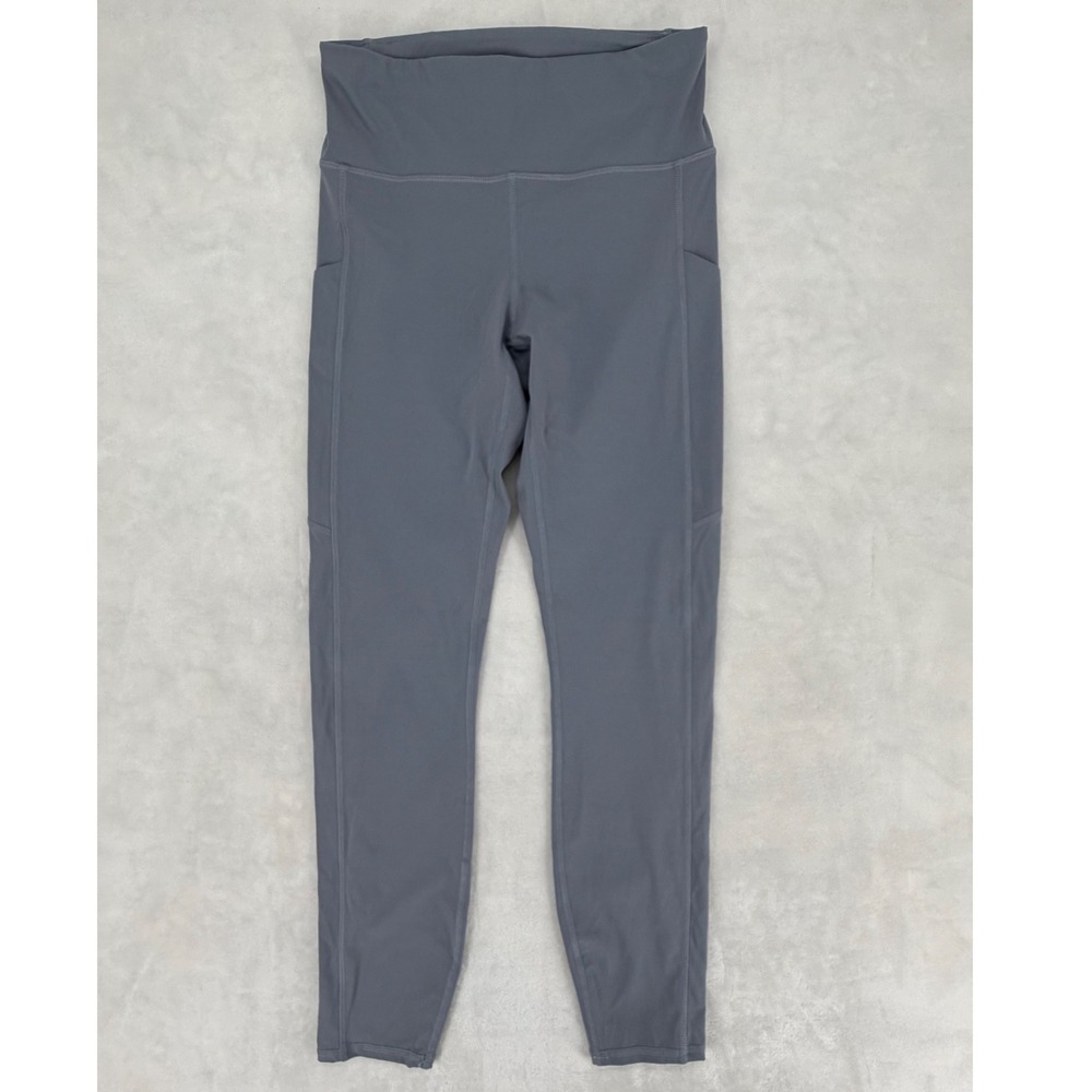 Vuori Women XS Legging High Rise Pocket Blue Gray Yoga Gym Pants 1202